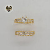 (1-3183) Gold Laminate - Wedding Rings - BGO - Fantasy World Jewelry