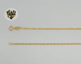 (1-1652) Gold Laminate - 2mm Alternative Marine Link Chain - BGF - Fantasy World Jewelry