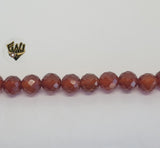 (MBEAD-229) 10mm Carnelian Faceted Beads - Fantasy World Jewelry