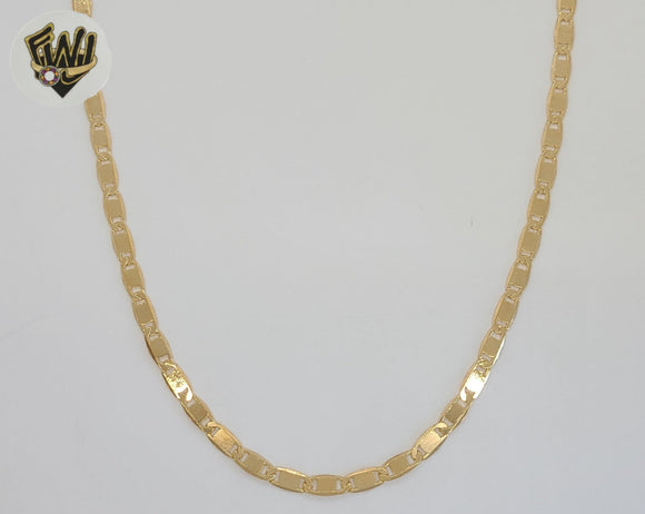 (1-1875) Laminado de oro - Cadena marinera alternativa de 4 mm - BGF