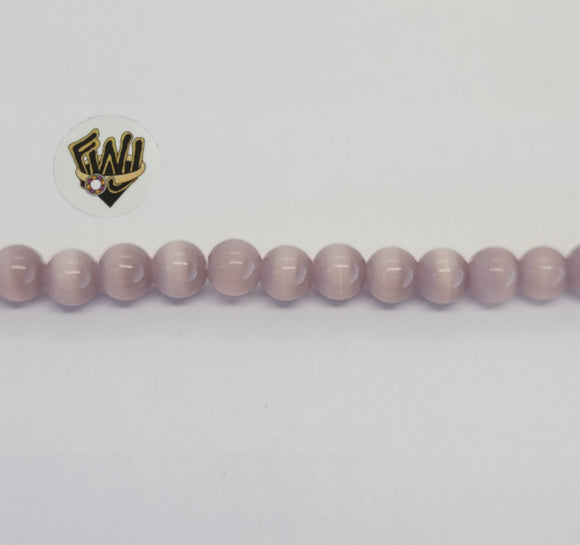 (MBEAD-253) 6mm Ojo De Gato Beads - Fantasy World Jewelry