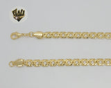 (1-1865) Gold Laminate - 8mm Double Curb Link Chain - BGF - Fantasy World Jewelry