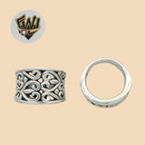 (2-5041) 925 Sterling Silver - Alternative Heart Ring - Fantasy World Jewelry