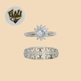 (2-5247) 925 Sterling Silver - Wedding Ring - Fantasy World Jewelry