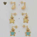 (1-1175) Gold Laminate - Earrings - BGF - Fantasy World Jewelry