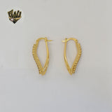 (1-2642-3) Gold Laminate Hoops - BGO