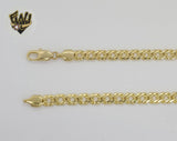 (1-1872) Gold Laminate - 6.5mm Double Curb Link Chain - BGO
