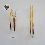 (1-2721-A) Gold Laminate Hoops - BGO - Fantasy World Jewelry