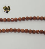 (MBEAD-120-1) 5mm Venturina Beads - Fantasy World Jewelry