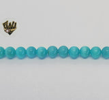 (MBEAD-265) 6mm Ojo De Gato Beads - Fantasy World Jewelry