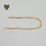 (1-60090) Gold Laminate - 4mm Zircon Bracelet - BGO