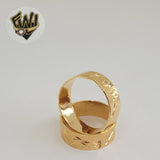 (1-3028) Gold Laminate - Band Ring -BGO - Fantasy World Jewelry