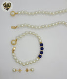 (MSET-22) Gold Laminate - Mallorca Pearls Two Tones Set - Fantasy World Jewelry