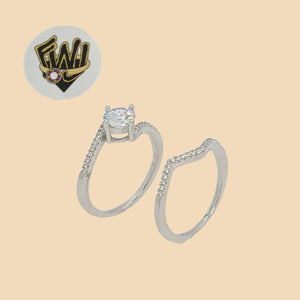 (2-5245) 925 Sterling Silver - Wedding Ring - Fantasy World Jewelry