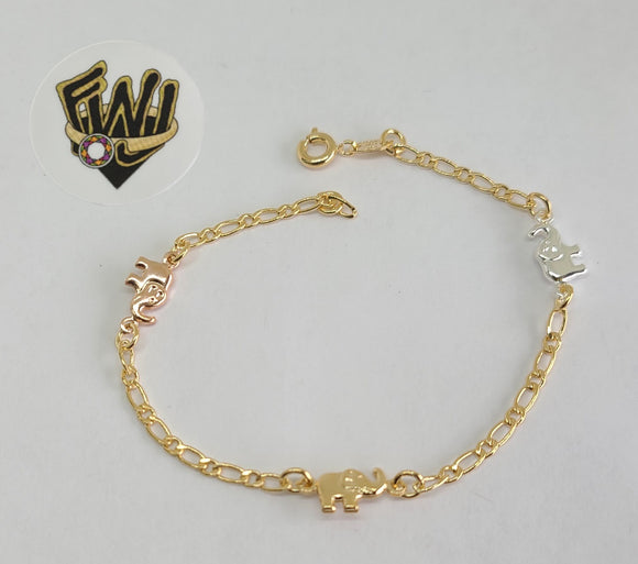 (1-0529) Gold Laminate Bracelet -2.5mm Link Bracelet- 7''-BGF - Fantasy World Jewelry