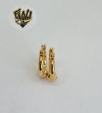 (1-2585-B) Gold Laminate - Hoops with Ball - BGO - Fantasy World Jewelry