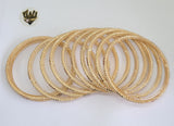 (1-4021) Gold Laminate - 3.5mm Crystals Bangles - BGO - Fantasy World Jewelry