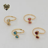 (1-3121-1) Gold Laminate - Adjustable Heart Toe/Child Ring - BGF - Fantasy World Jewelry