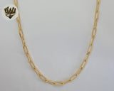 (1-1814 J-K) Gold Laminate - 5mm Paper Clip Link Chain - BGF