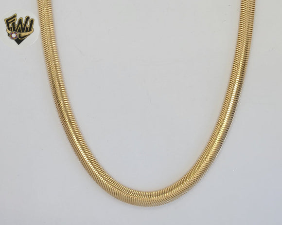 (1-1634) Gold Laminate - 6mm Magic Herringbone Link Chain - BGF