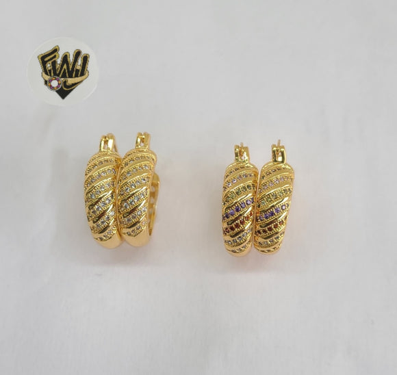 (1-2950) Gold Laminate Hoops - BGO - Fantasy World Jewelry