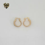 (1-2616) Gold Laminate - Zircon Hoops - BGO