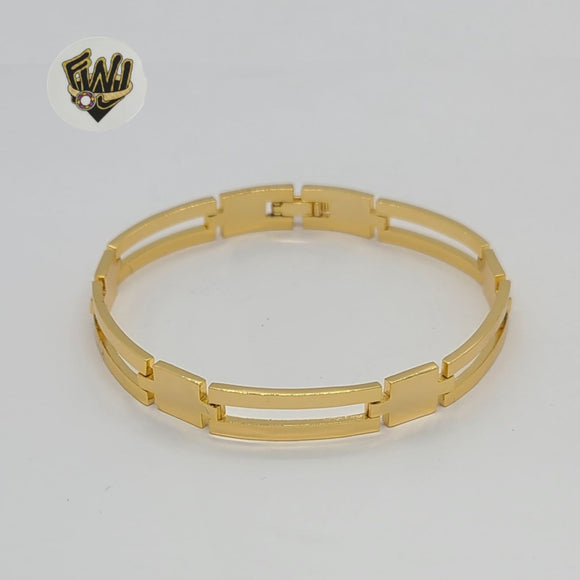 (1-0496) Gold Laminate - 8mm Alternative Link Bracelet - 7