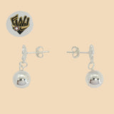 (2-3230) 925 Sterling Silver - Butterfly Dangle Earrings. - Fantasy World Jewelry