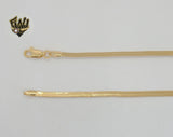 (1-1615-A) Laminado de oro - Cadena de espiga alternativa de 3 mm - BGF