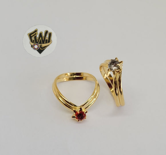 (1-3013-2) Gold Laminate- CZ Ring-BGO - Fantasy World Jewelry