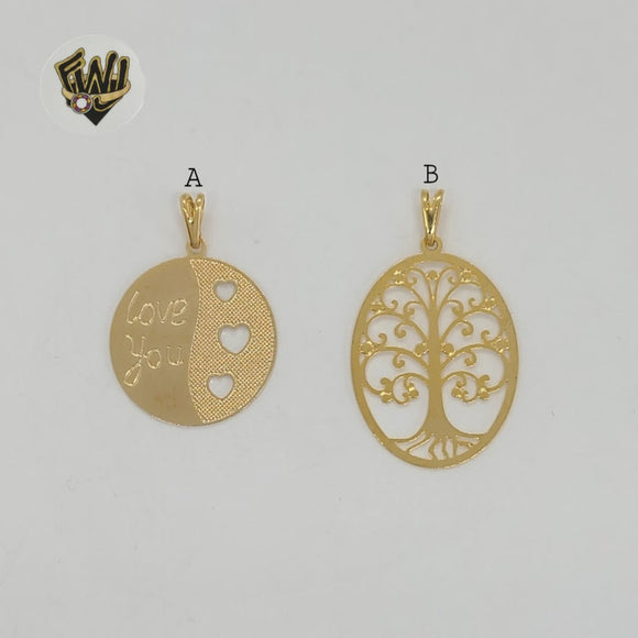 (1-2237-3) Gold Laminate Pendants - BGF