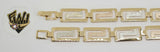 (1-0821) Gold Laminate - 11mm Alternative Bracelet - 7" - BGO - Fantasy World Jewelry