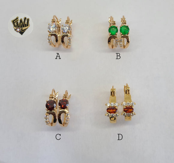 (1-2653) Gold Laminate Hoops - BGO - Fantasy World Jewelry
