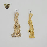 (1-2254-1) Gold Laminate - Saint Lazarus Pendants - BGO