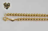 (1-0076) Gold Laminate - 4.5mm Balls Anklet - 10" - BGO - Fantasy World Jewelry