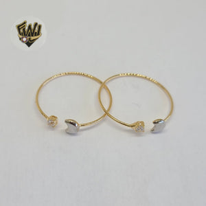 (1-3053-A2) Gold Laminate - Open Ring w/Moon - BGF - Fantasy World Jewelry