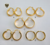 (1-2705) Gold Laminate Hoops - BGO - Fantasy World Jewelry