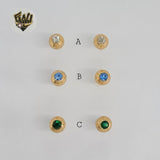 (1-1077) Gold Laminate - Balls Earrings - BGF