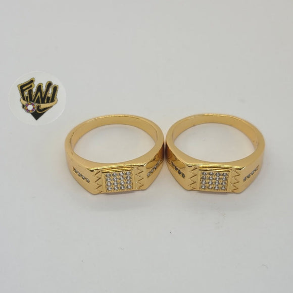 (1-3167-1) Gold Laminate - CZ Men Ring - BGO - Fantasy World Jewelry