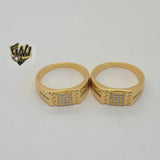 (1-3167-1) Gold Laminate - CZ Men Ring - BGO - Fantasy World Jewelry