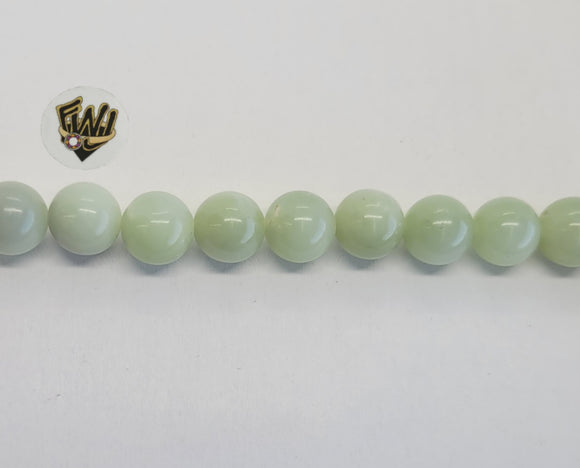 (MBEAD-253-1) 10mm New Jade Beads - Fantasy World Jewelry