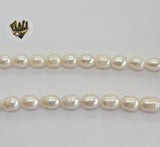 (MBEAD-38) 8mm Freshwater Pearls - Oval - Fantasy World Jewelry
