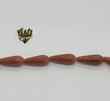(MBEAD-131) 6mm Venturina Gota Beads - Fantasy World Jewelry