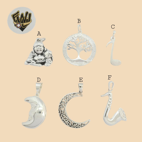(2-1507) 925 Sterling Silver - Pendants. - Fantasy World Jewelry