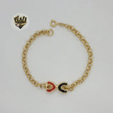 (1-0488) Gold Laminate - 5mm Rolo Link Bracelet - 7.5" - BGF - Fantasy World Jewelry