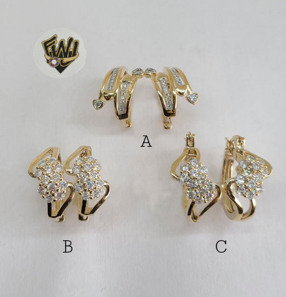 (1-2957) Gold Laminate Hoops - BGO - Fantasy World Jewelry
