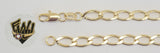 (1-60017) Gold Laminate - 5.5mm Open Men Link Bracelet - 8.5" - BGF - Fantasy World Jewelry
