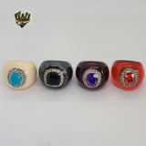 (4-0071) Stainless Steel - CZ Ring. - Fantasy World Jewelry