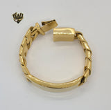 (4-4120) Stainless Steel - 17mm Plate Link Bracelet - 8.5" - Fantasy World Jewelry