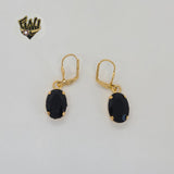(1-1195-1) Gold Laminate - Long Earrings - BGO